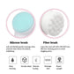 SHOPUP 3D Facial Cleanser Manual Massage Brush Soft Bristles Double Sided Face Brush