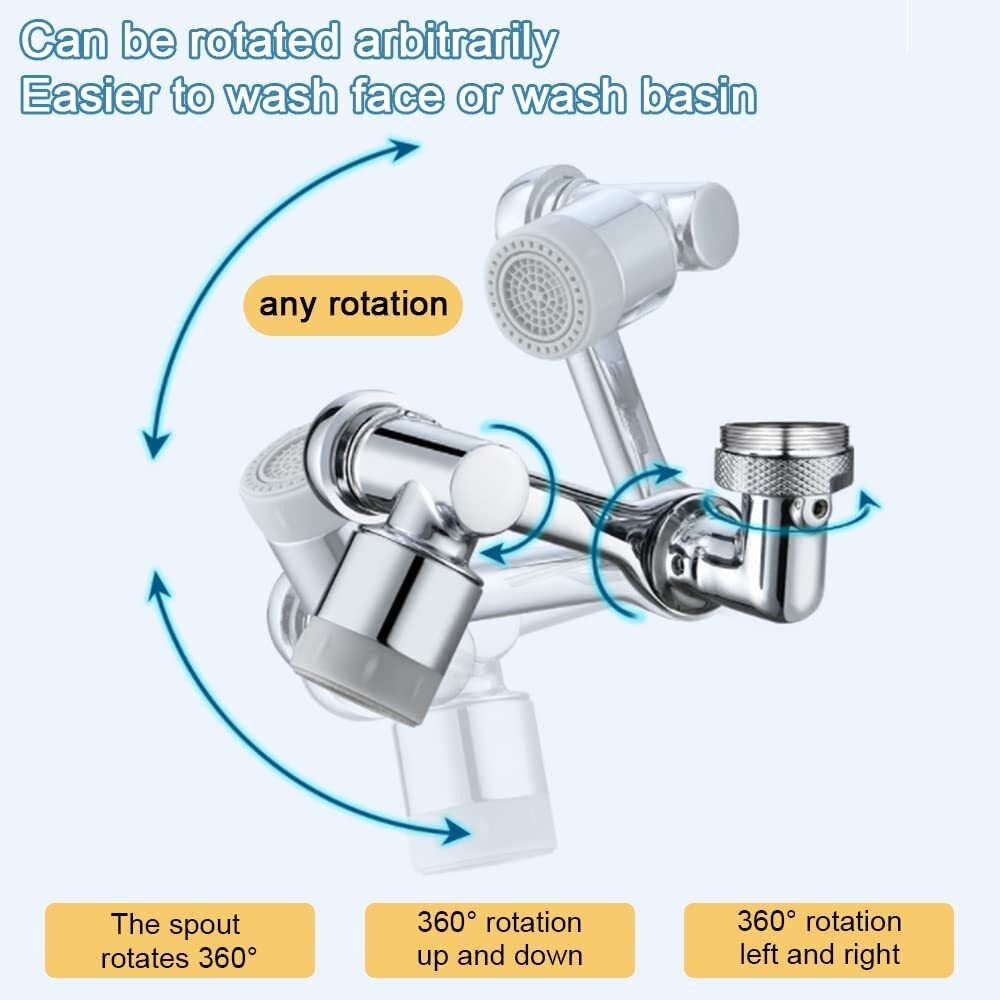 💥SUMMER SALE 49% OFF💥Universal 1080° Swivel Robotic Arm Swivel Extension Faucet Aerator