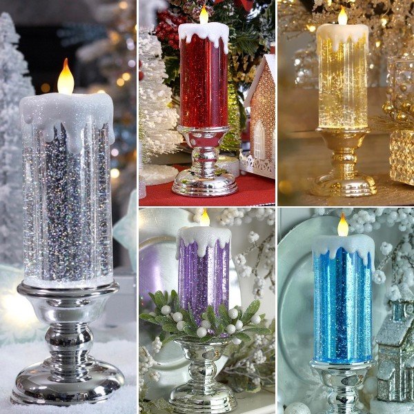 🔥 49% OFF🔥 LED Christmas Candles With Pedestal🕯🕯🕯